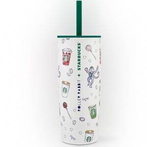 NEW Starbucks x Roller Rabbit Coffeehouse Bonanza Stainless Steel Tumbler